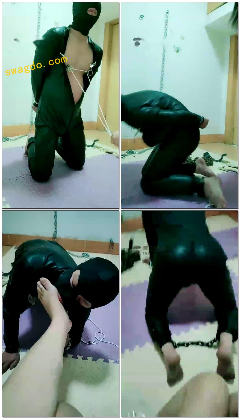 【月月S】玩玩小奶狗，骑脖子舔脚喝圣水【54分钟】【高清】