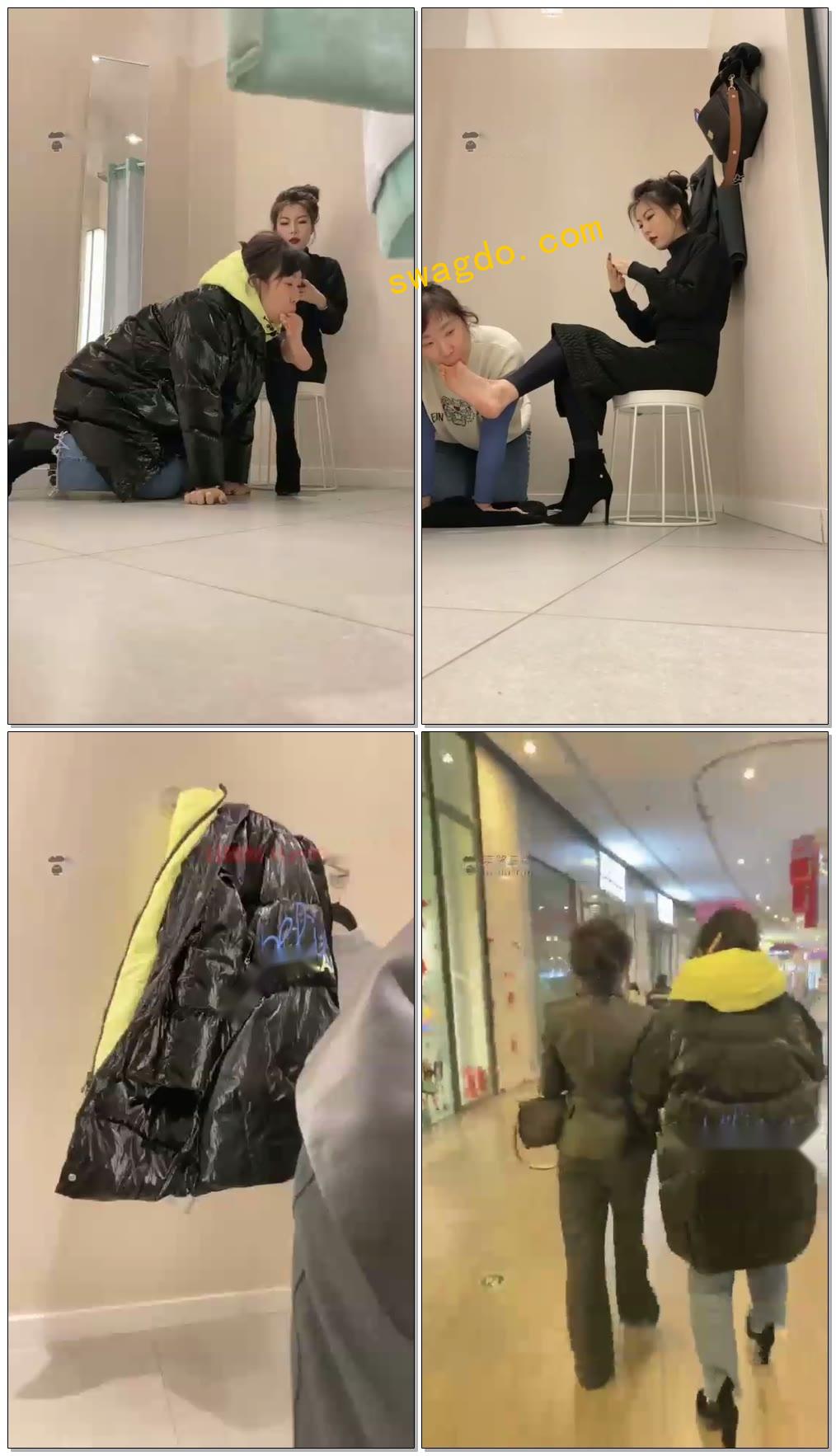 【歌迪丝S】带三婶逛街随调，商场里下跪！【31分钟】【标清】