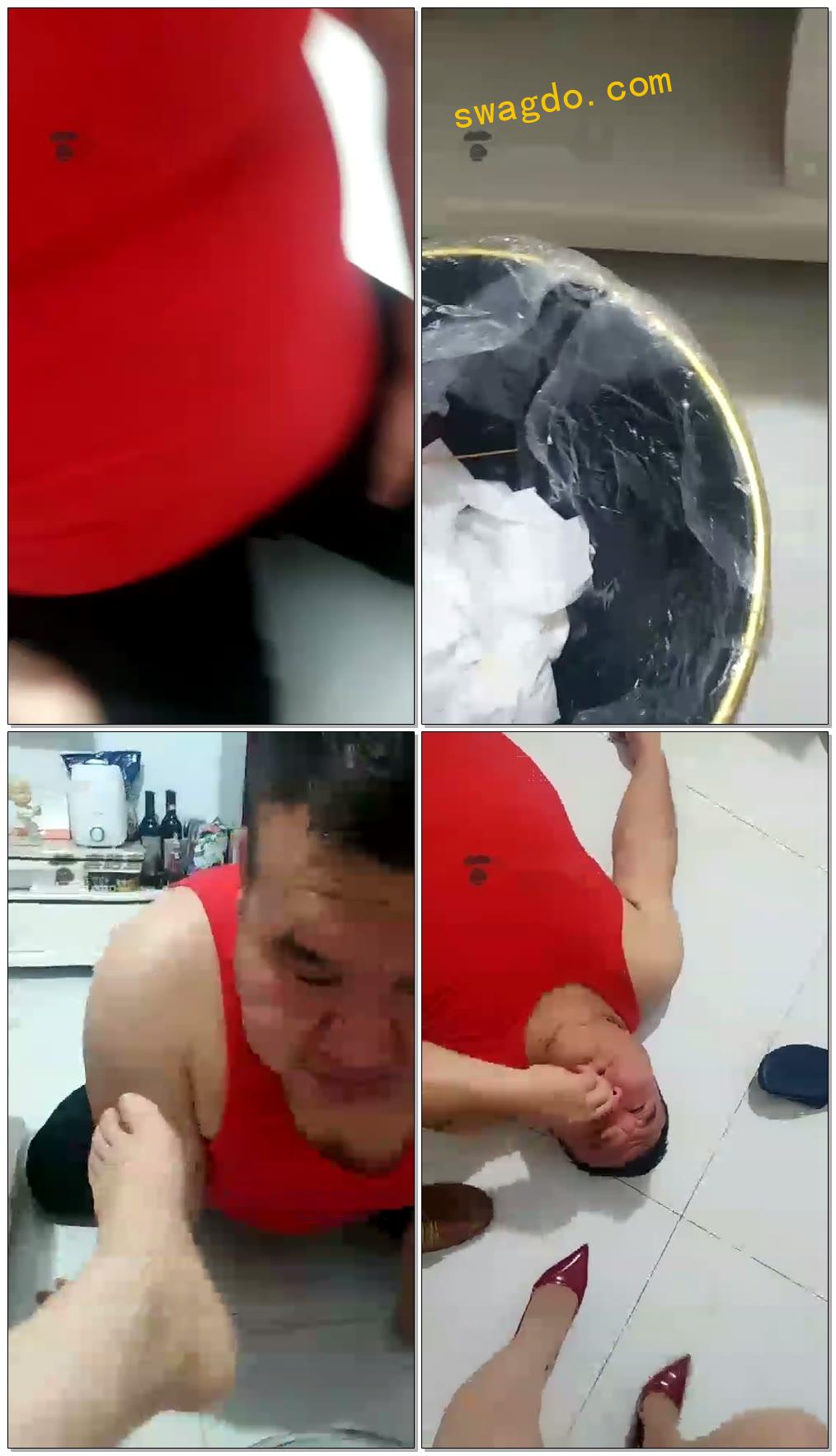 【瑶主S】虐丑肥狗，深喉，伺候牛奶洗脚，天生一副狗样【46分钟】【高清】