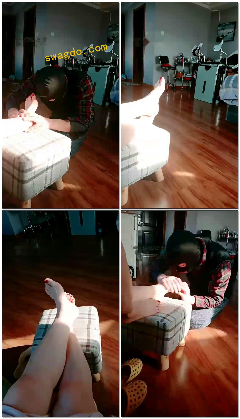 【灵犀女ss】脚奴日常伺候（2020-12-24）【38分钟】【标清】