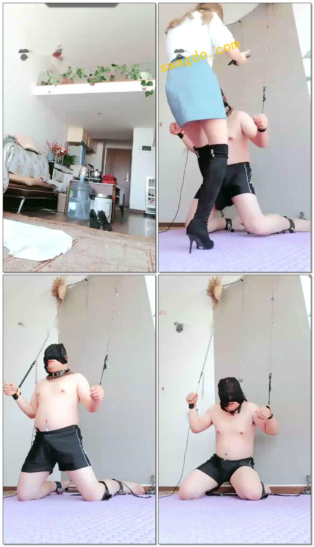 【黛嘉S】固定强制，重度虐D踢裆【65分钟】【标清】