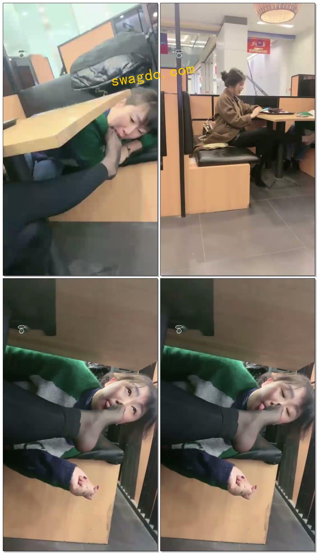 【歌迪丝S】三婶黑丝，甜品店，贪婪的舔【36分钟】【标清】