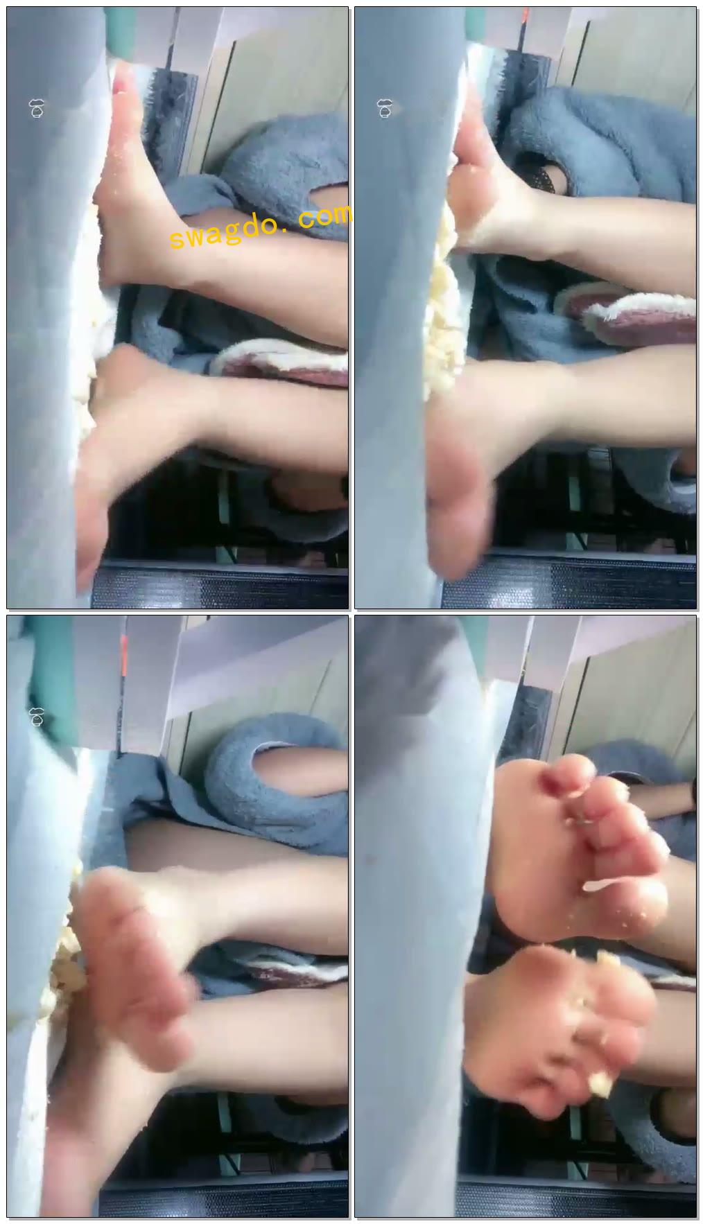 【张忽悠】第一视角踩碎食物混合口水【18分钟】【标清】