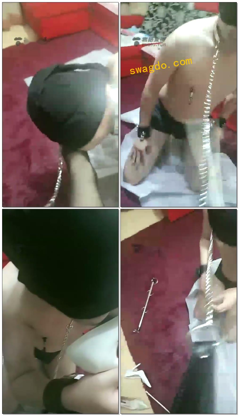 【天津玉主】踢裆，虐乳，踩踏，藤条，脚耳光【56分钟】