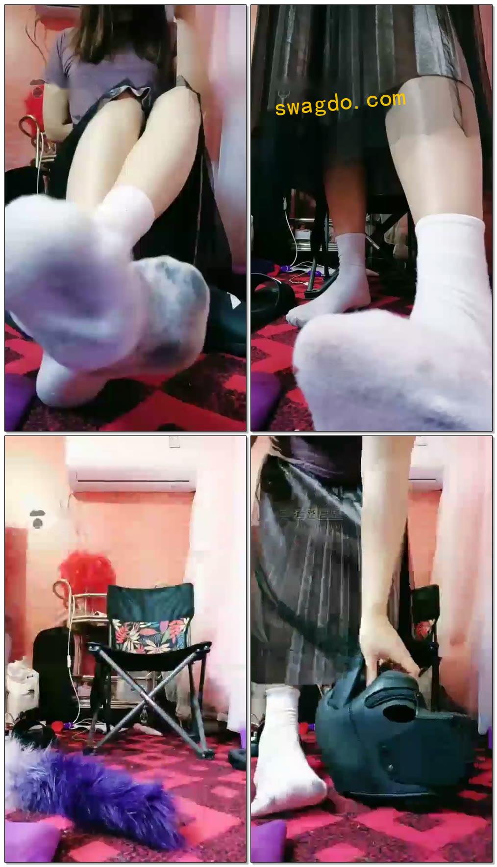 【美柠S】来自棉袜的压榨踩踏【35分钟】