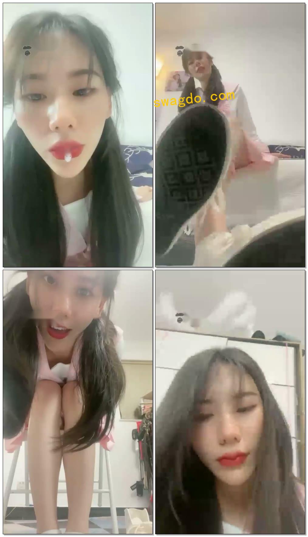 【芷晴S】红绿灯3次炸干老师，口水棉袜裸足【78分钟】