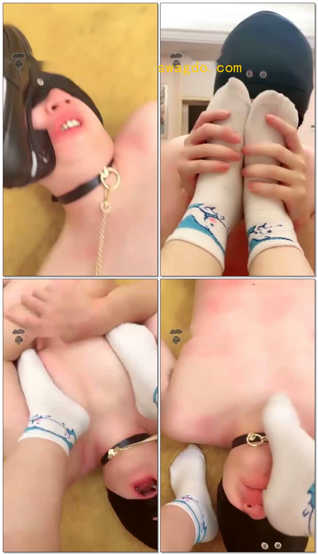 【机制宝宝】棉袜除臭深喉口水，狗子被我插吐了【40分钟】