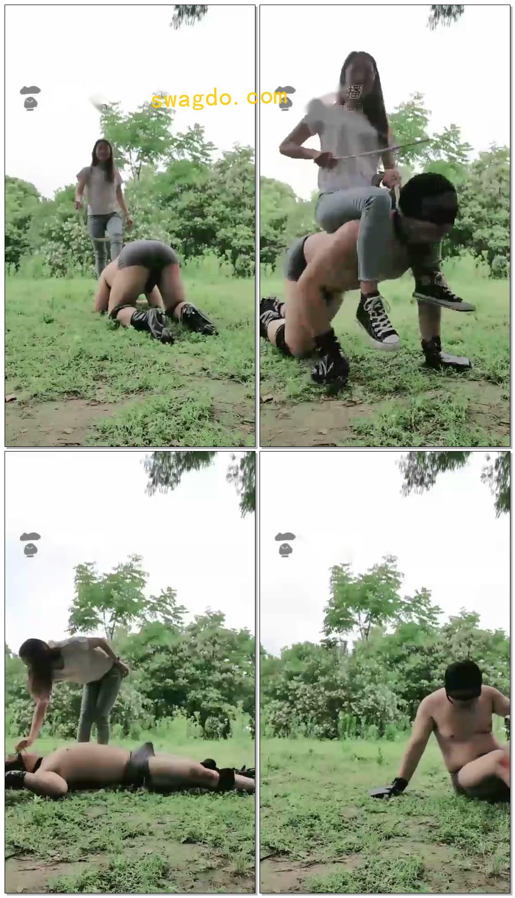 【执念s】户外训练马奴,耳光,鞭打,踢裆,踩踏【51分钟】