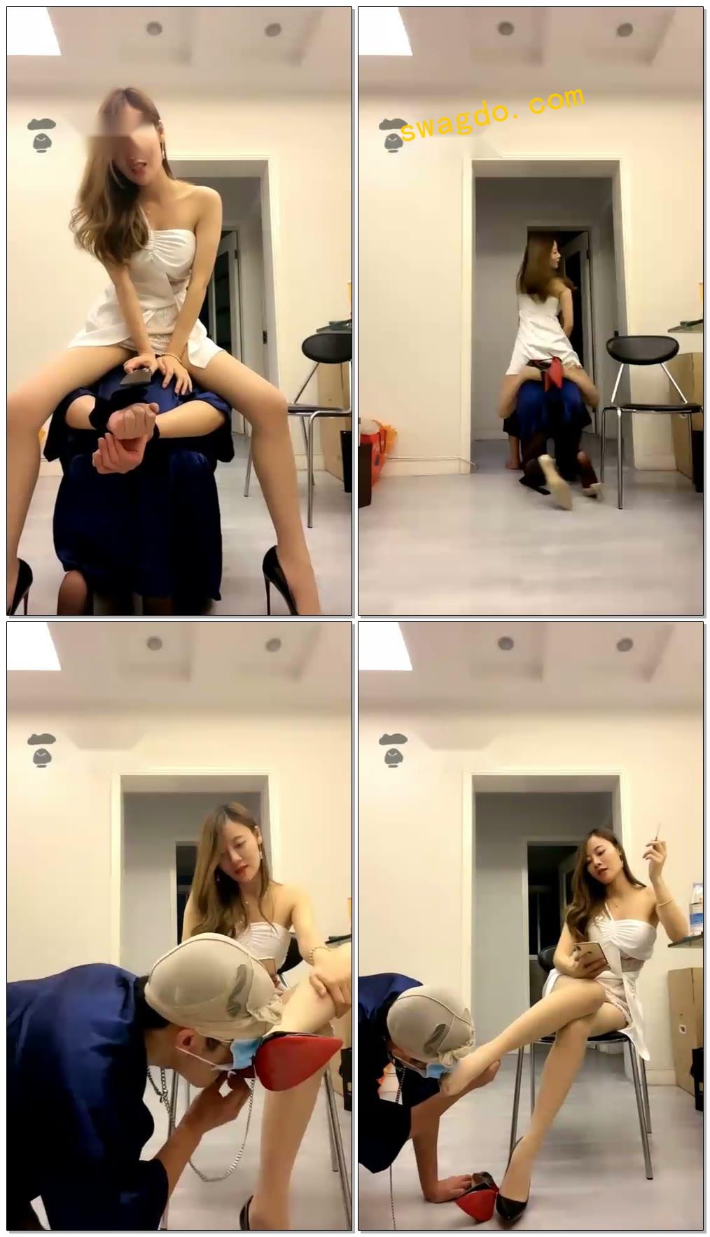 【一嬛女皇S】TJ惹主人生气的后果，不扛揍的畜生还敢惹我生气【35分钟】