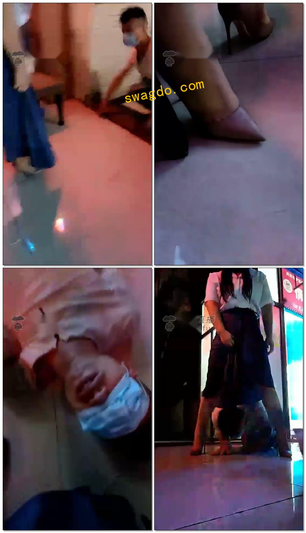 【香颜s】(剧情)路人多管闲事被揍，打巴掌踢,踩,钻胯,羞辱,吐口水,舔鞋底,舔脚趾,用嘴脱丝袜【74分钟】_20216418248