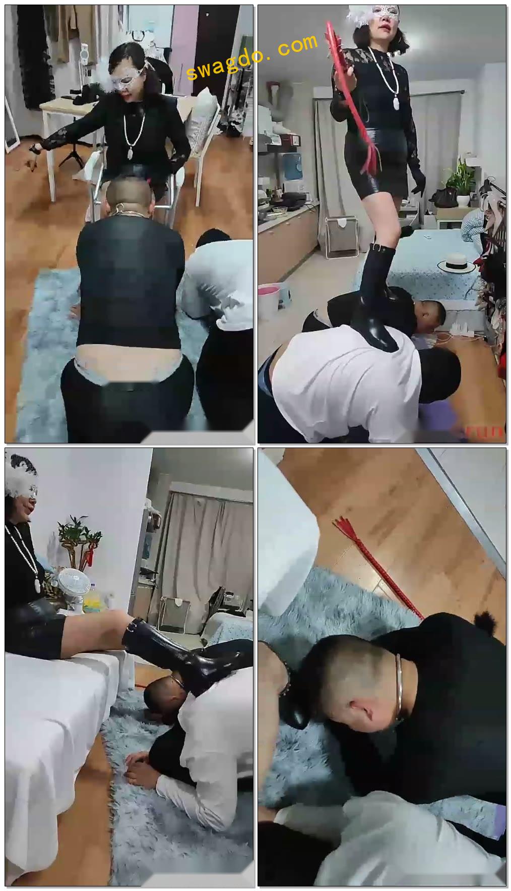 【乐爷】女王调教三贱狗【46分钟】