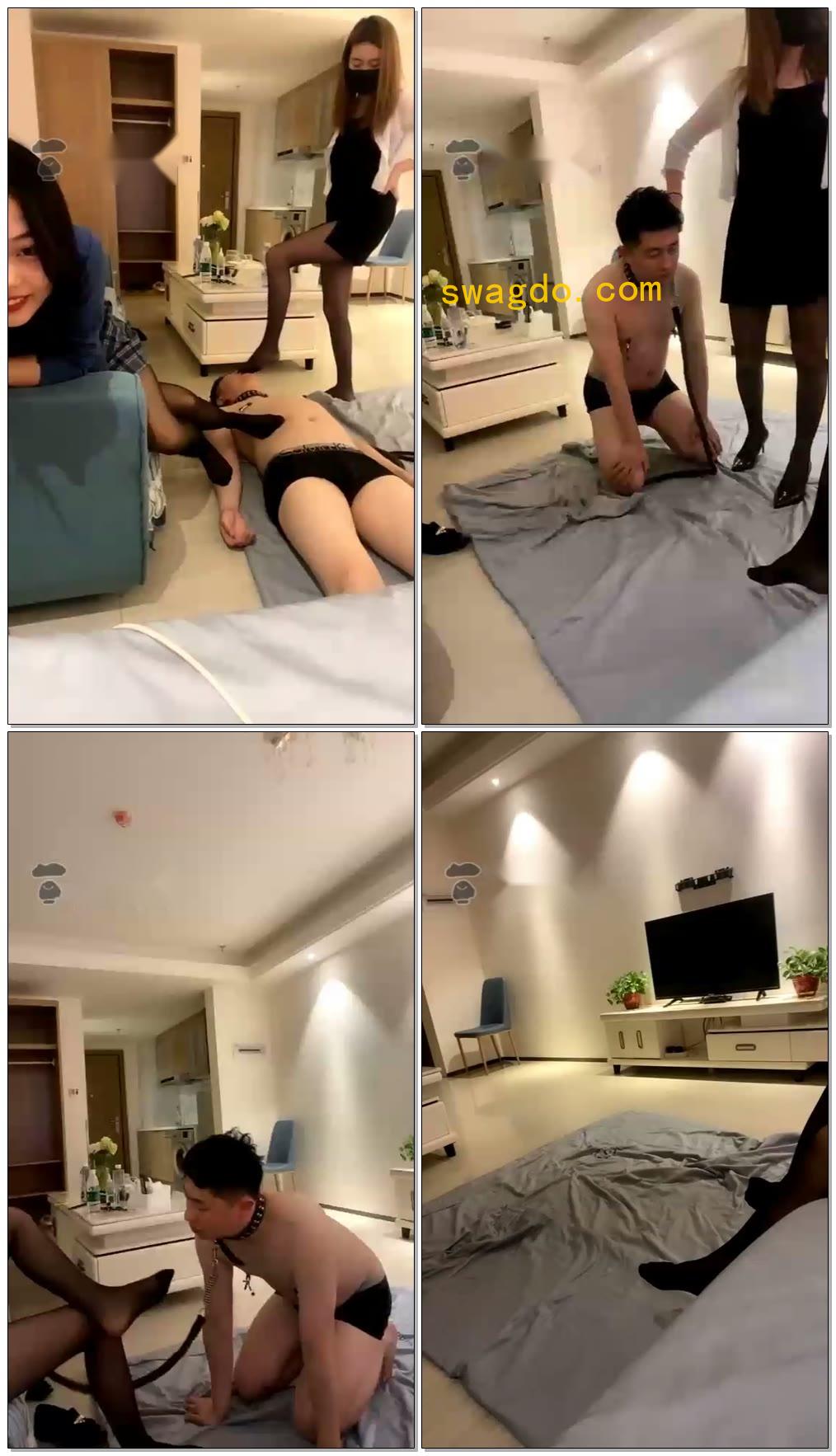 【泽安安大大】和素人朋友一起玩狗【32分钟】