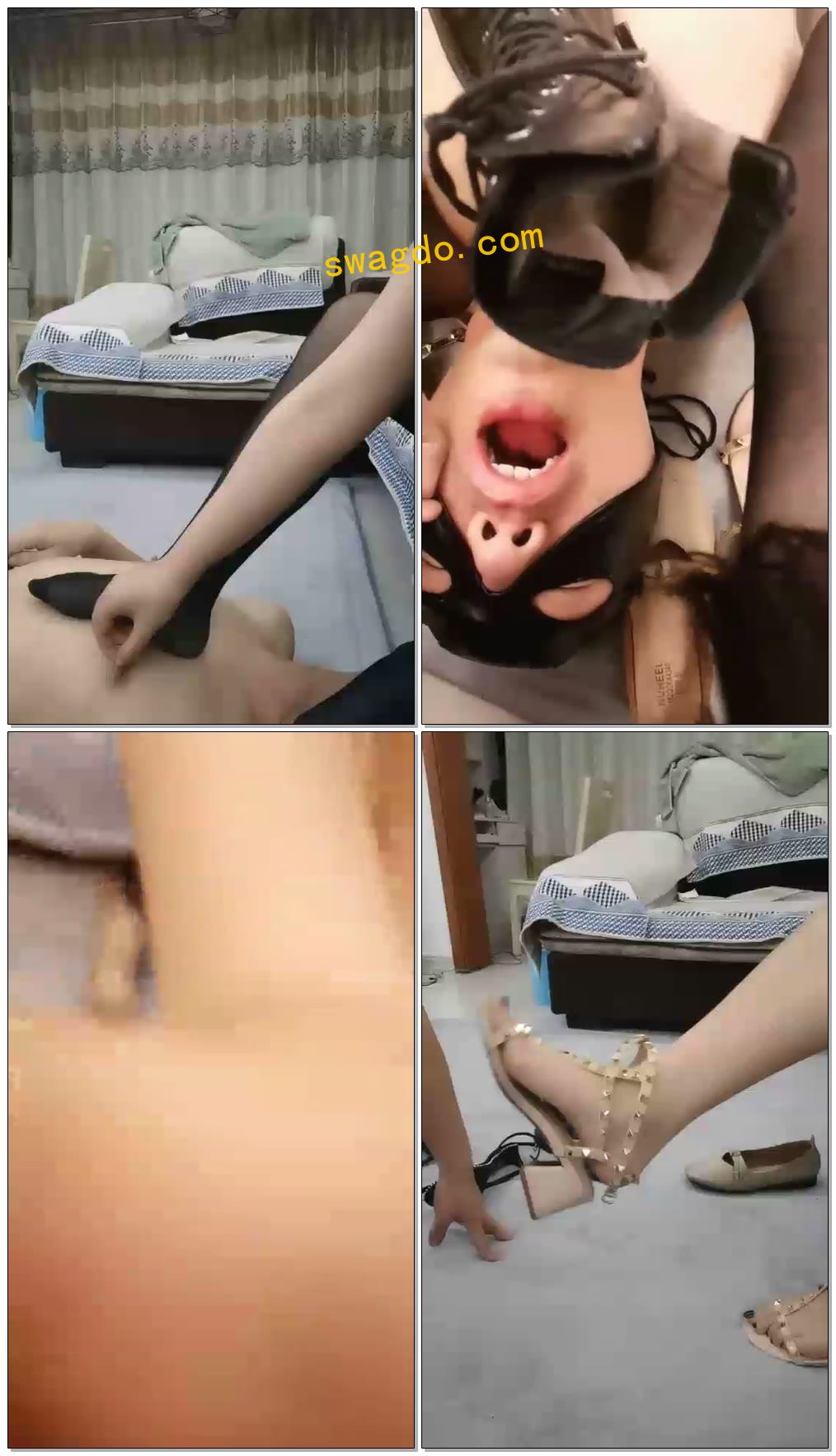 【舒钰S】调教骚狗，闻臭脚【45分钟】