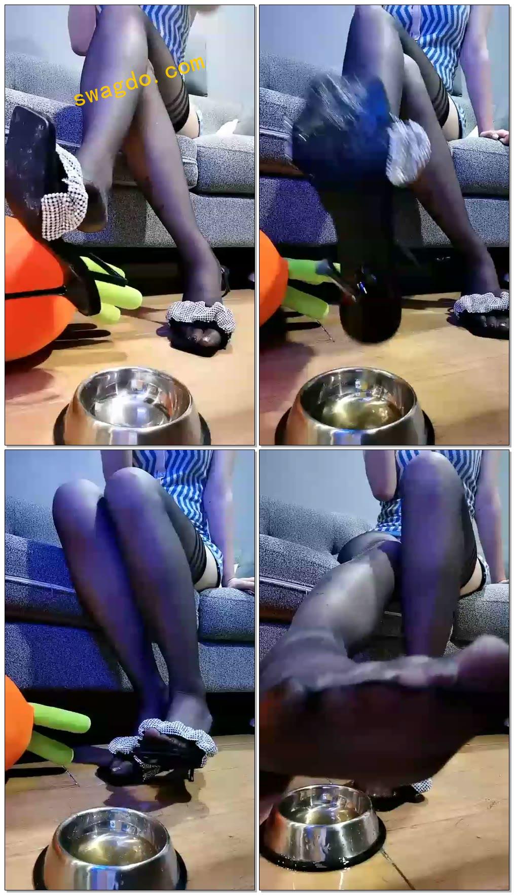 【希蓝郡主】第一视角红绿灯，口水羞辱命令榨精【34分钟】