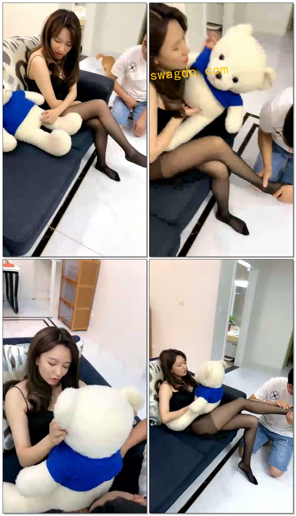 【洛洛s】调教绿帽老公带他兄弟和我亲热【13分钟】