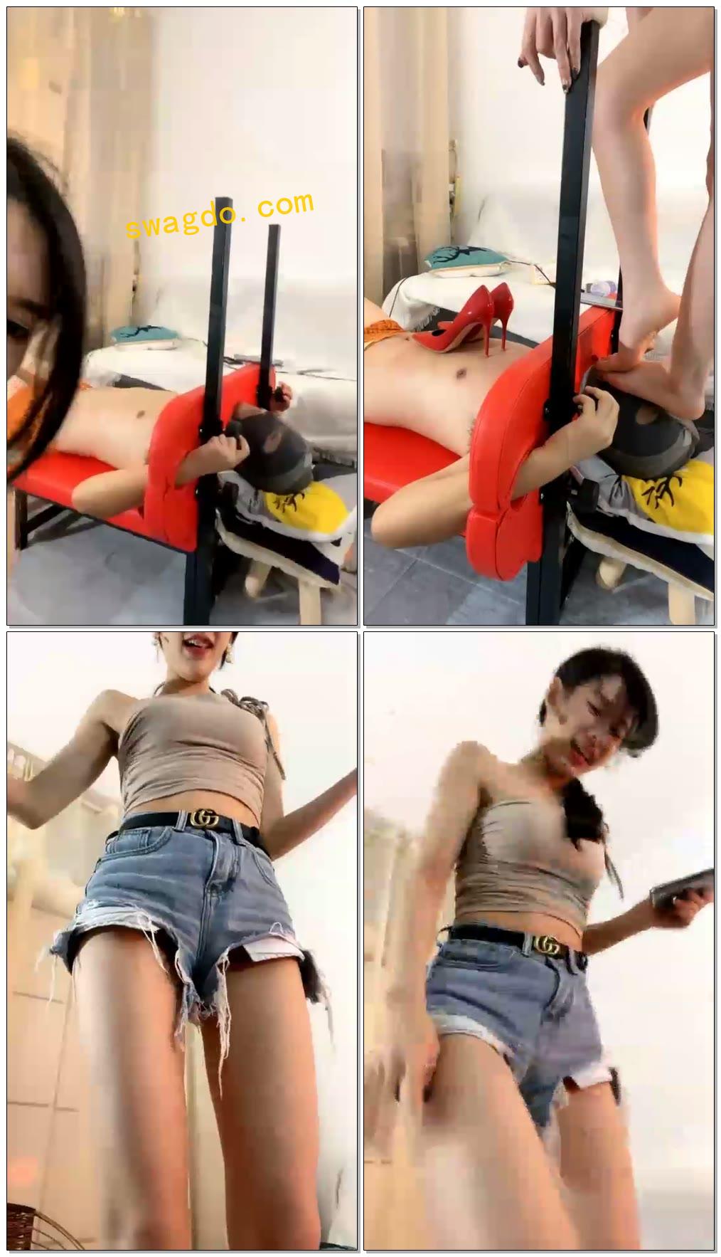 【芷睛】单生狗都应该被踩死，口水，踩踏，高跟踩头【118分钟】