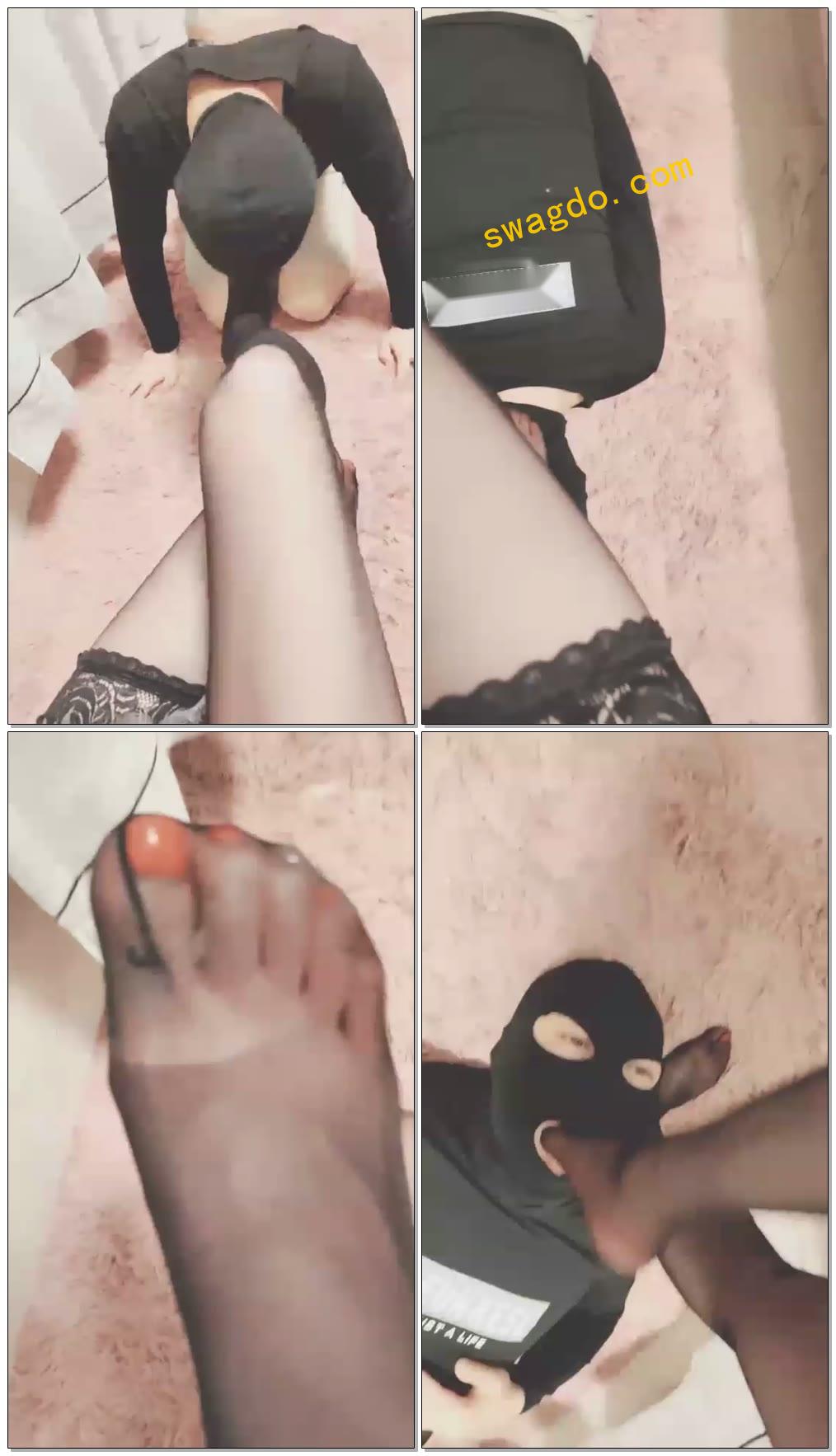 【灵竹】深喉，狗子的最爱丝袜塞嘴【15分钟】