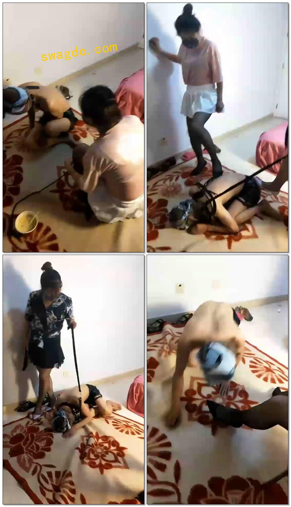 【S惠文Queen】姐妹花惩治偷鞋贱狗【51分钟】