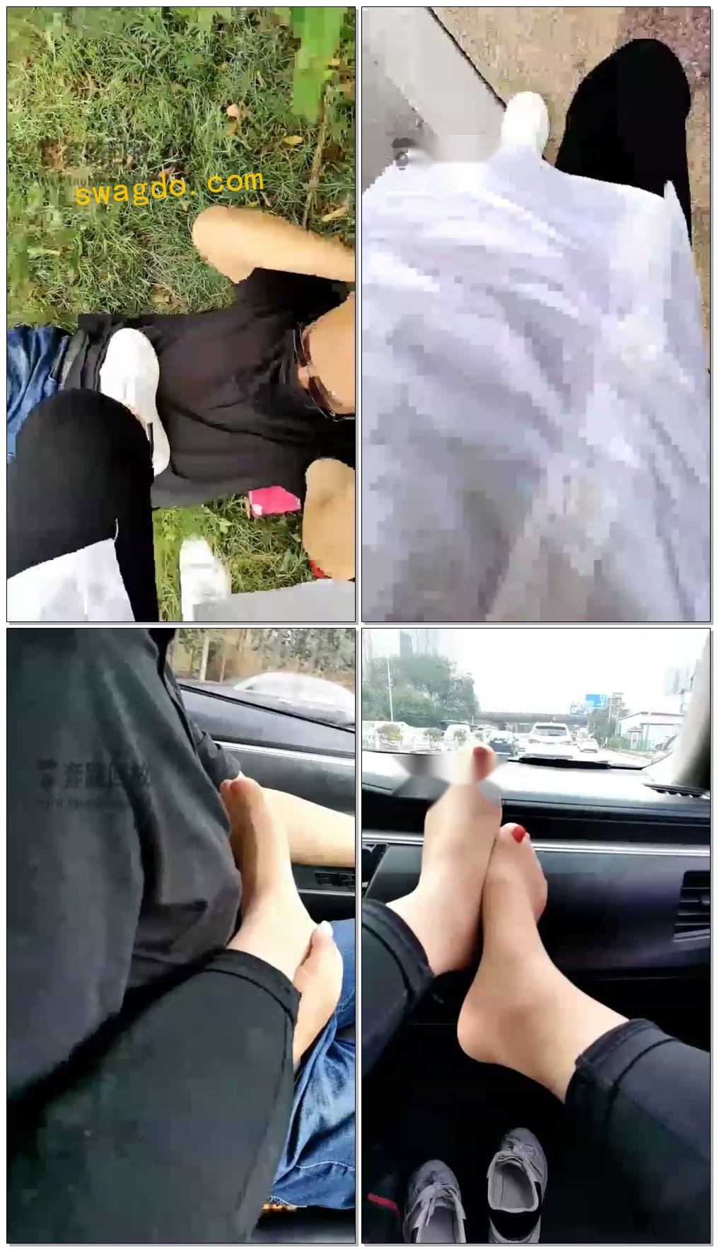 【乐爷】野外舔脚，踩踏【29分钟】