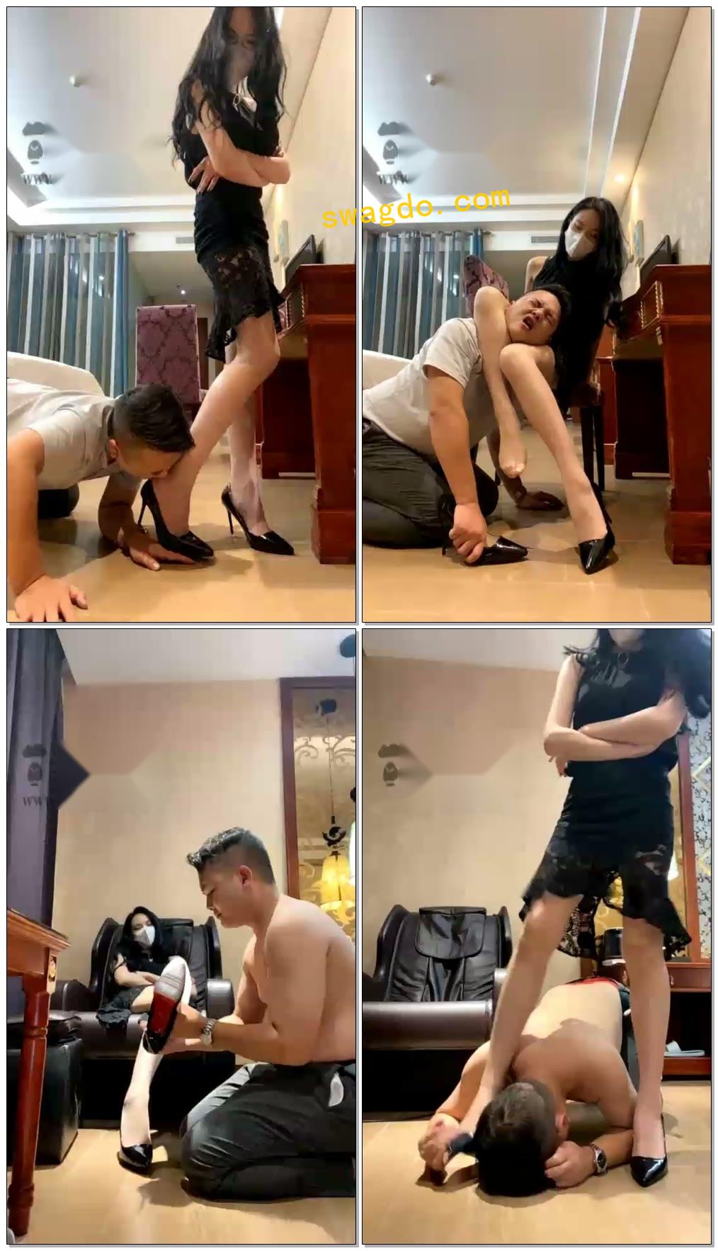 【弯弯小阿姨呀s】调教女上司训斥下属，羞辱钻跨【50分钟】