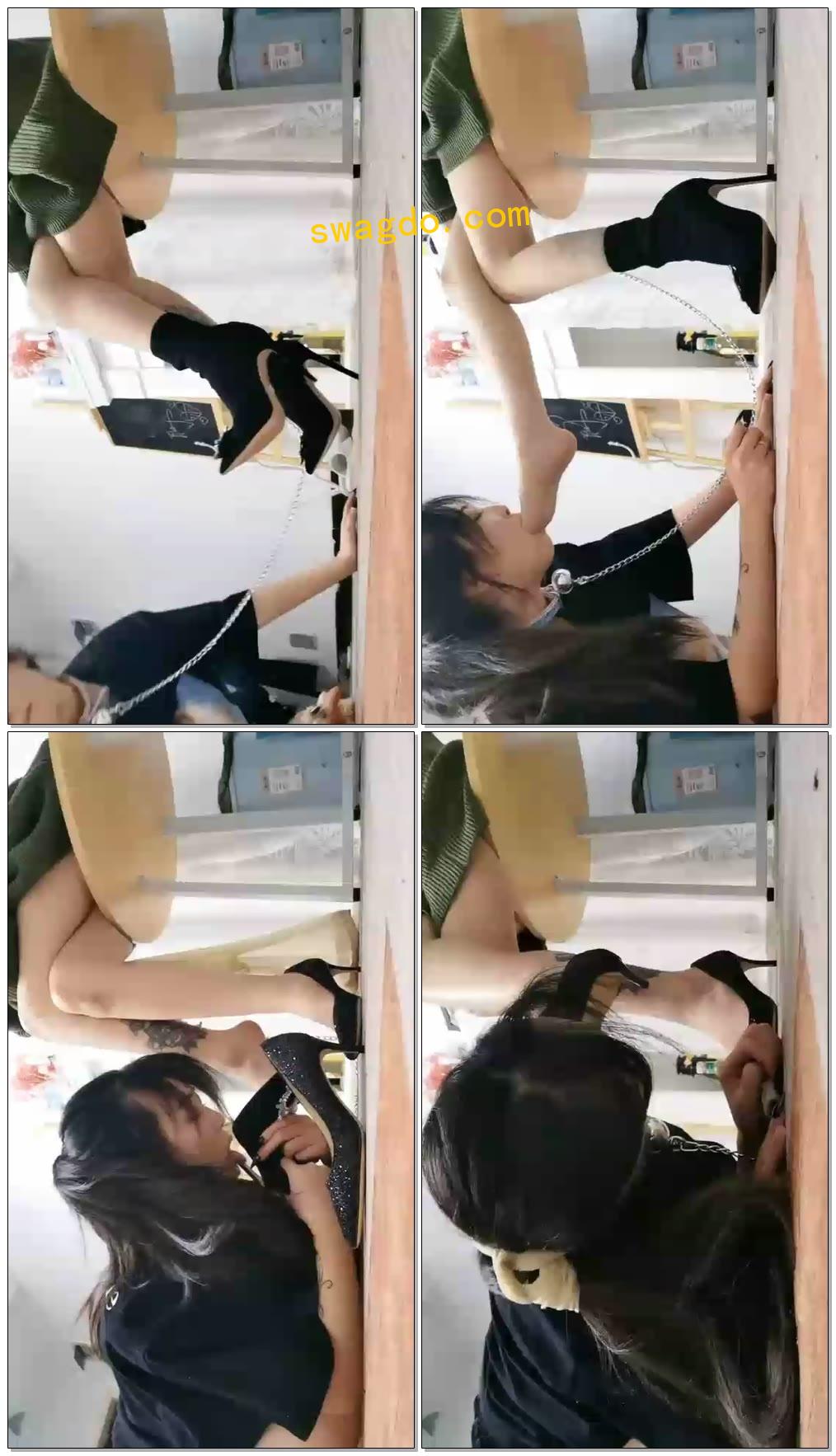 【沐夏大大】调教你的女神是我的母狗，BDSM足靴棉袜丝袜【42分钟】