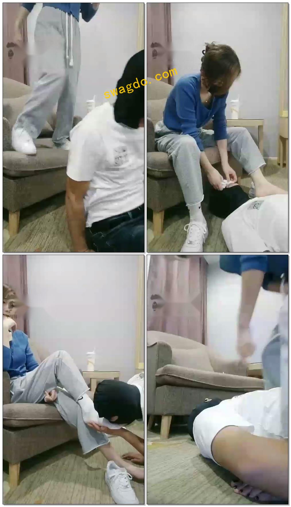 【晨希s】第一次现实的贱狗【43分钟】