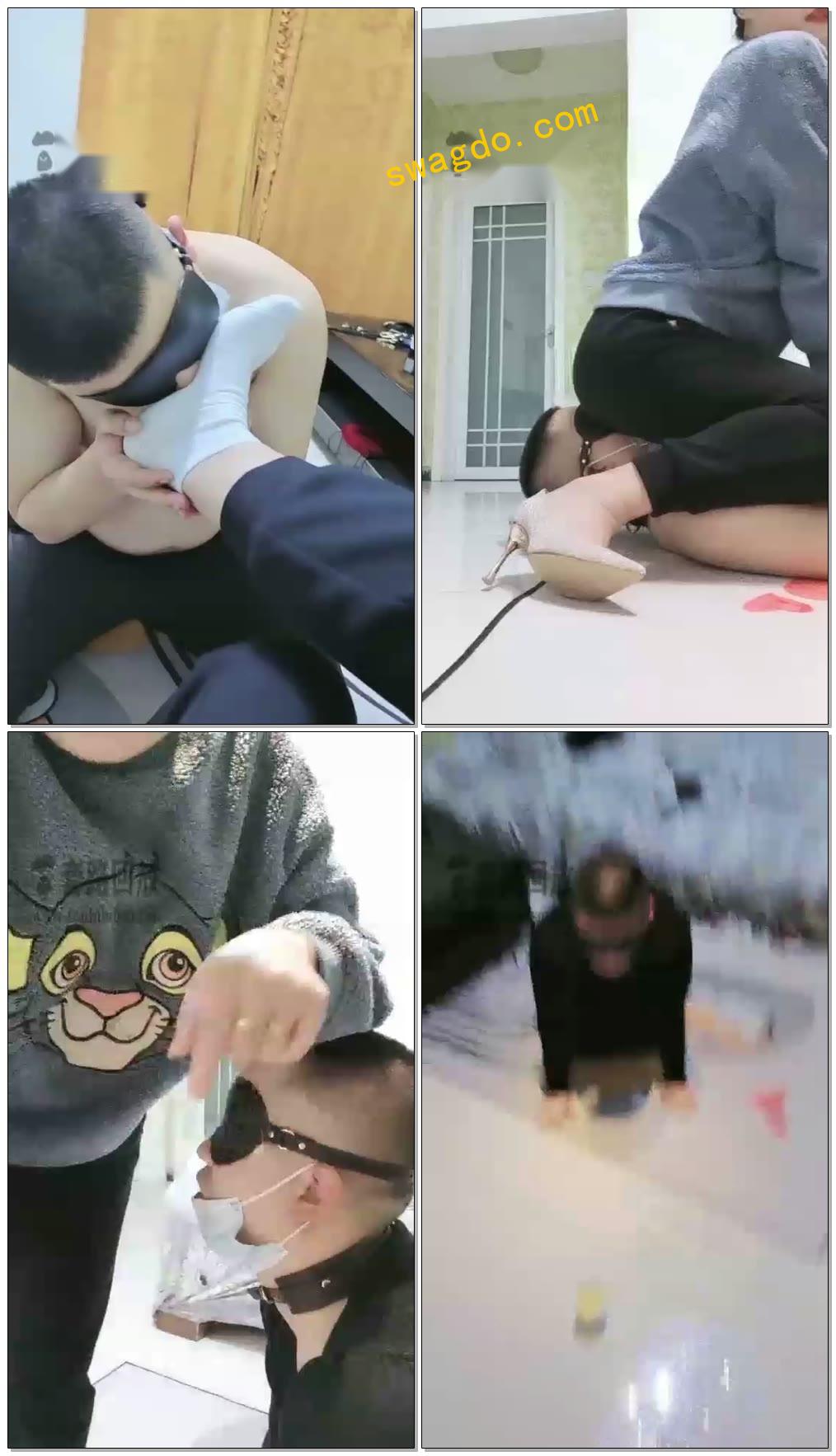 【汤六针S】学生狗真骚浪贱，口水面膜，深喉SP耳光【82分钟】