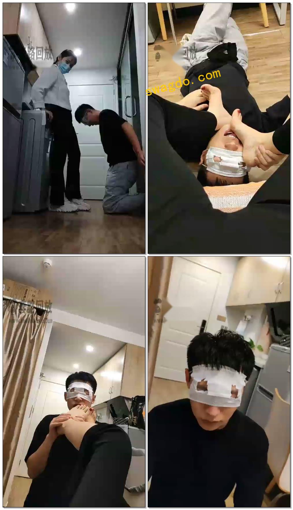 【御严s】（梵高）强迫舔鞋底，踩档T档原味棉袜【61分钟】