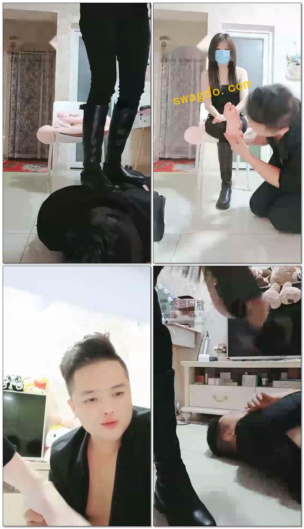 【玉姬s】调教（滔滔）舔脚专场，深喉，虐乳【45分钟】