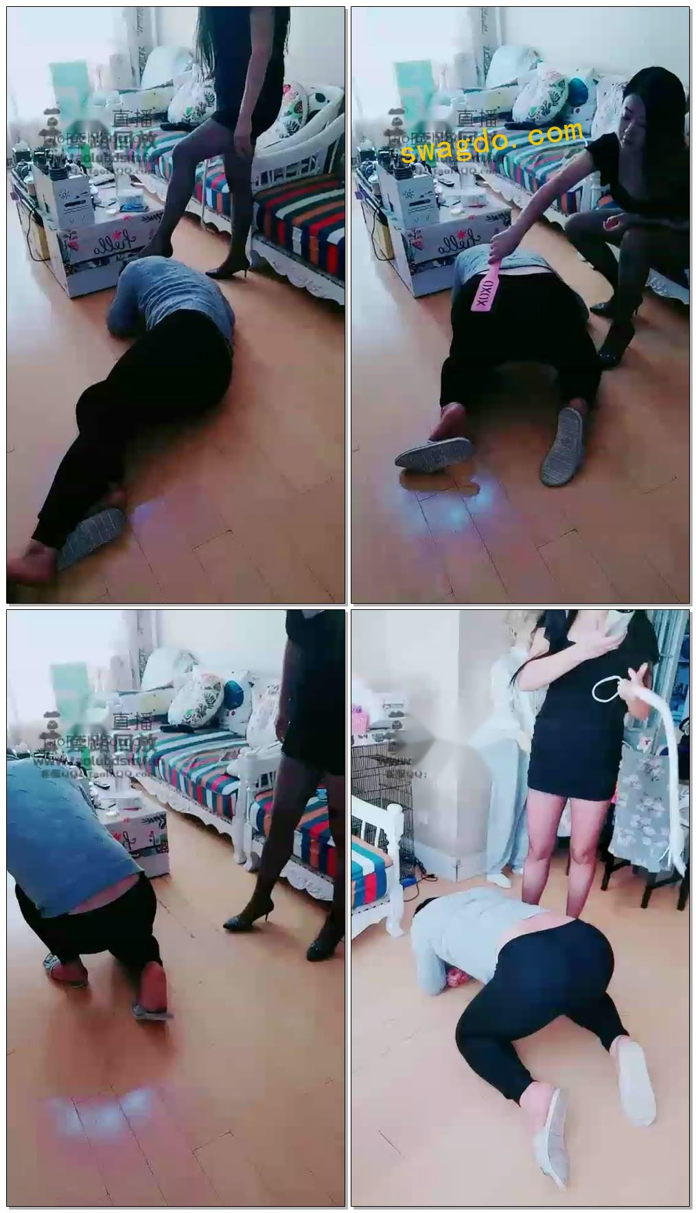 【天津冰冰女主】暴打踢蛋60岁老狗【21分钟】