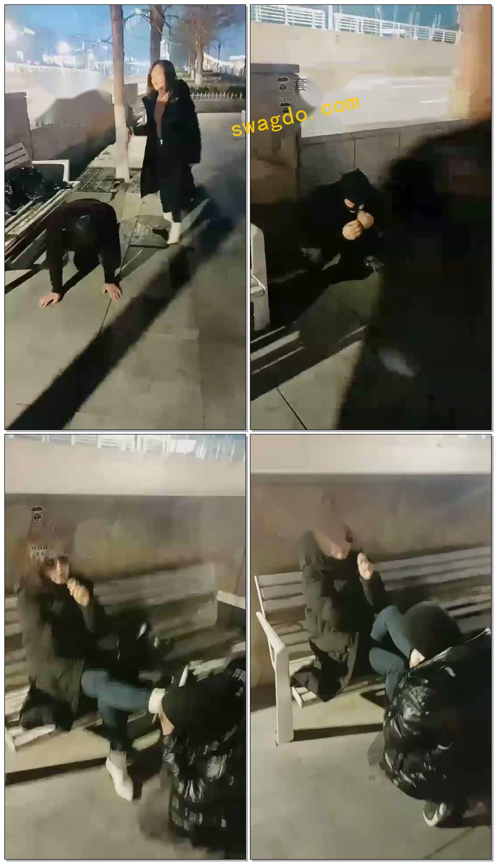 【羽诺s】户外暴虐贱狗【17分钟】