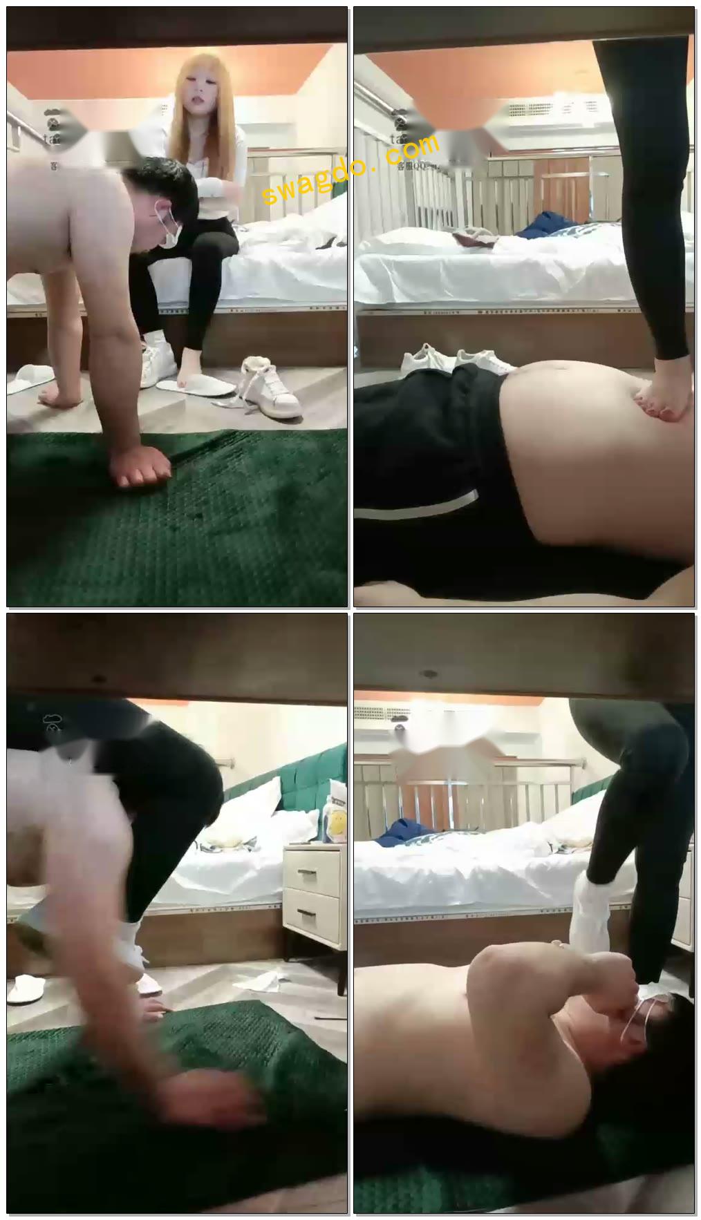 【小猫咪S】小胖子首次调教，爆踩胖狗【42分钟】