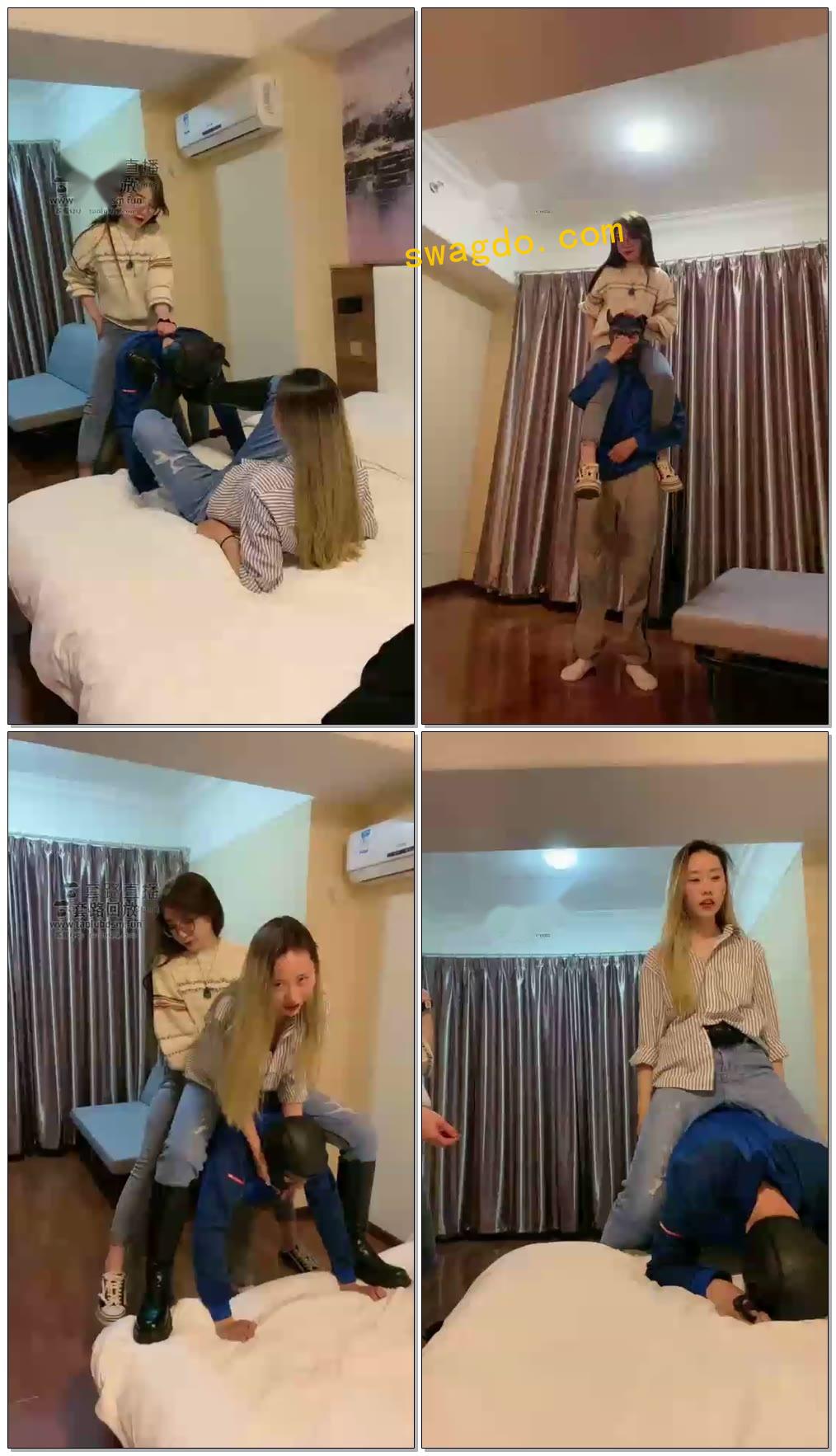 【二宝s】双S怒骑马奴体力透支喝大量尿【68分钟】