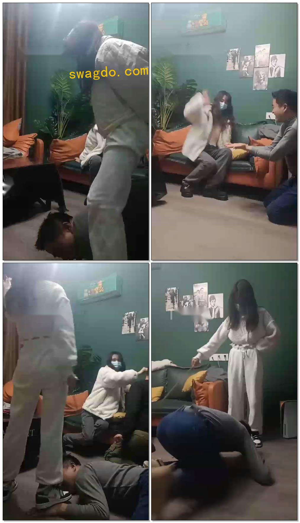 【第一帅男神】调教耳光鞭打踩踏【40分钟】