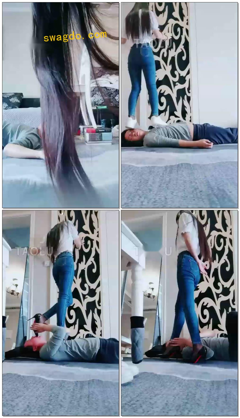 【猫神大人】人体家具桌子腿全体重深喉【37分钟】