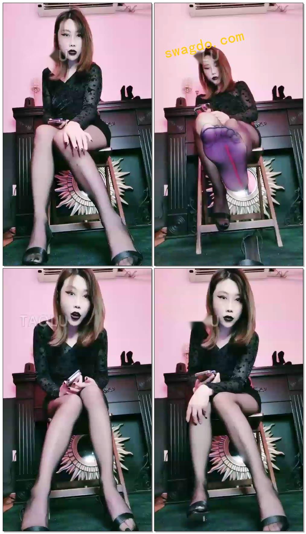 【黑色安息日】第一视角黑丝炸J场，我只要无脑忠诚的贱畜【73分钟】