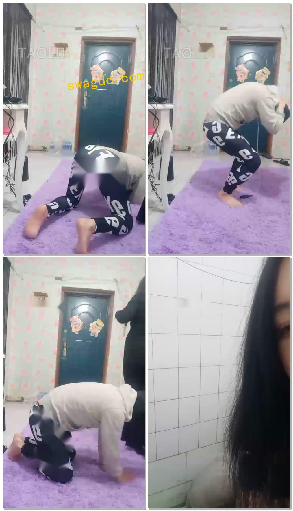 【大连娜神s】给吃完屎的狗冲澡【41分钟】