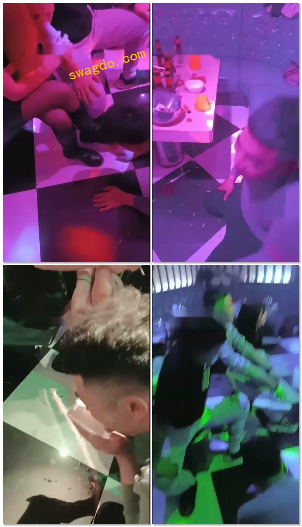 【小猫咪S】两对情侣调教贱狗（刘二狗）【34分钟】