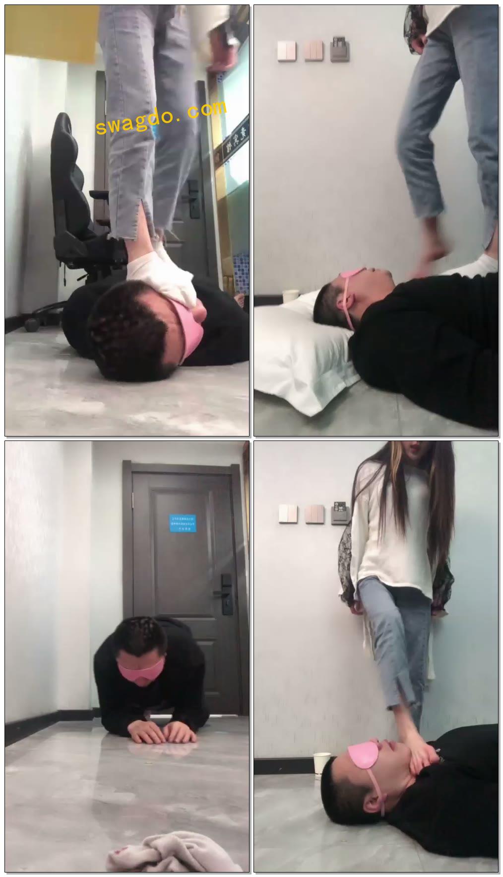 【与精神小妹的那些事】精神小妹文文深夜调残畜【46分钟】