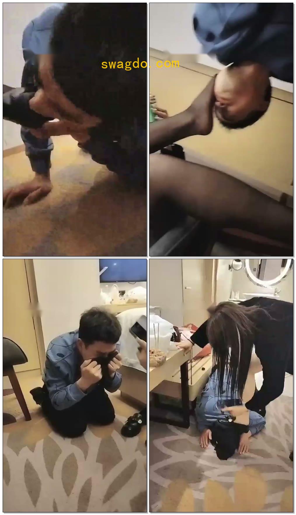 【刘二狗】黑丝美女暴力耳光揪耳朵全体踩踏【26分钟】