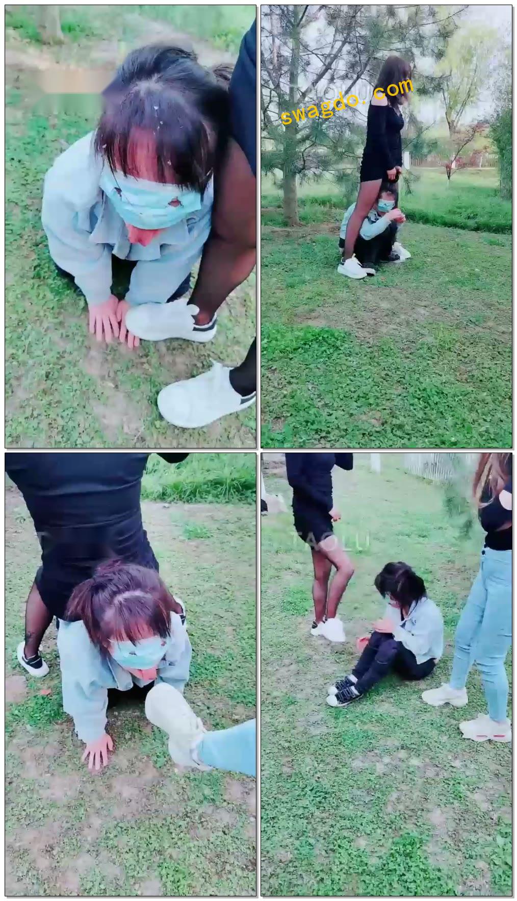 【梦幻大大】和闺蜜公园虐母狗【30分钟】