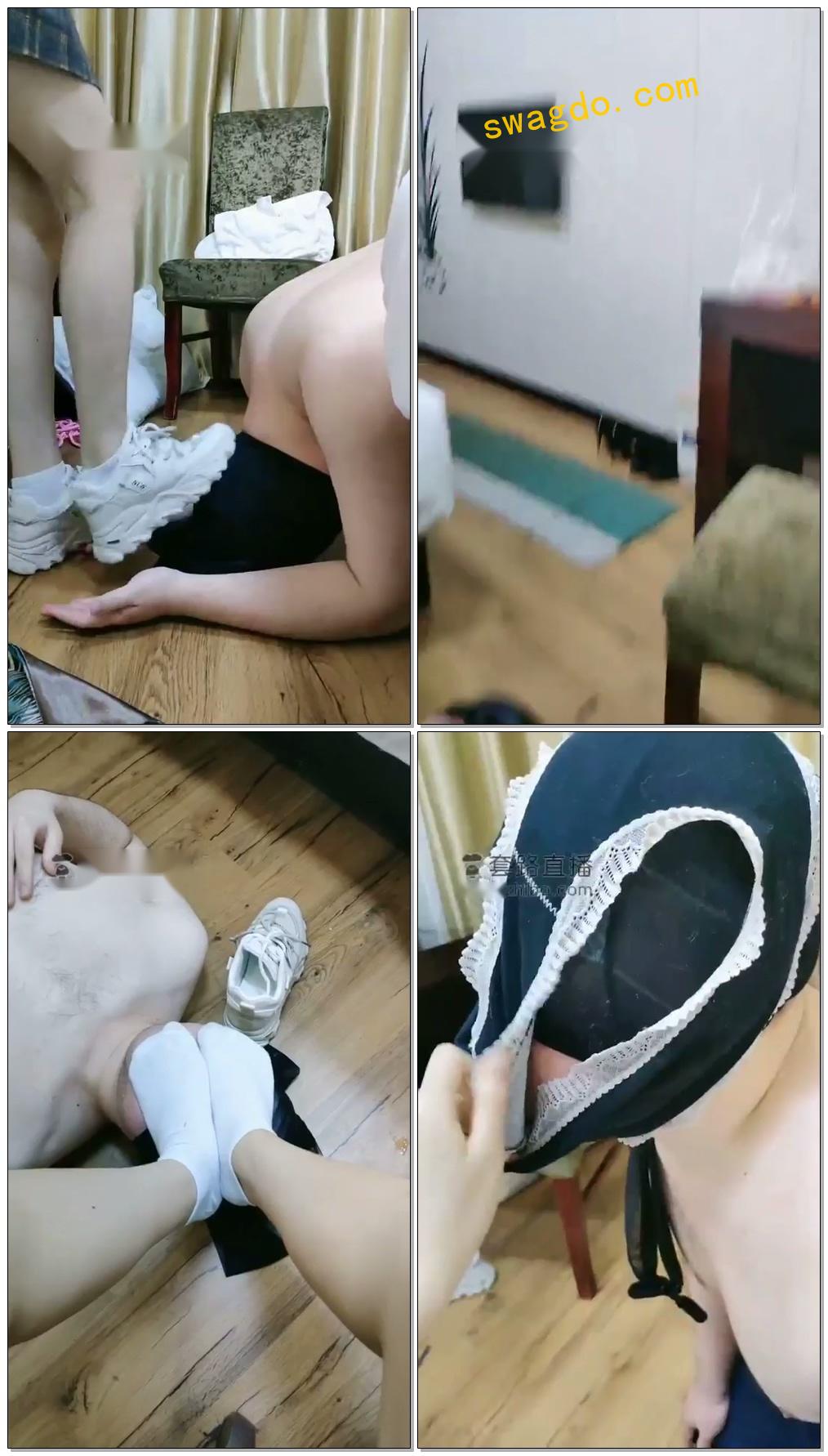 【丫丫啊】夜跑后的脏运动鞋让狗舔干净【38分钟】