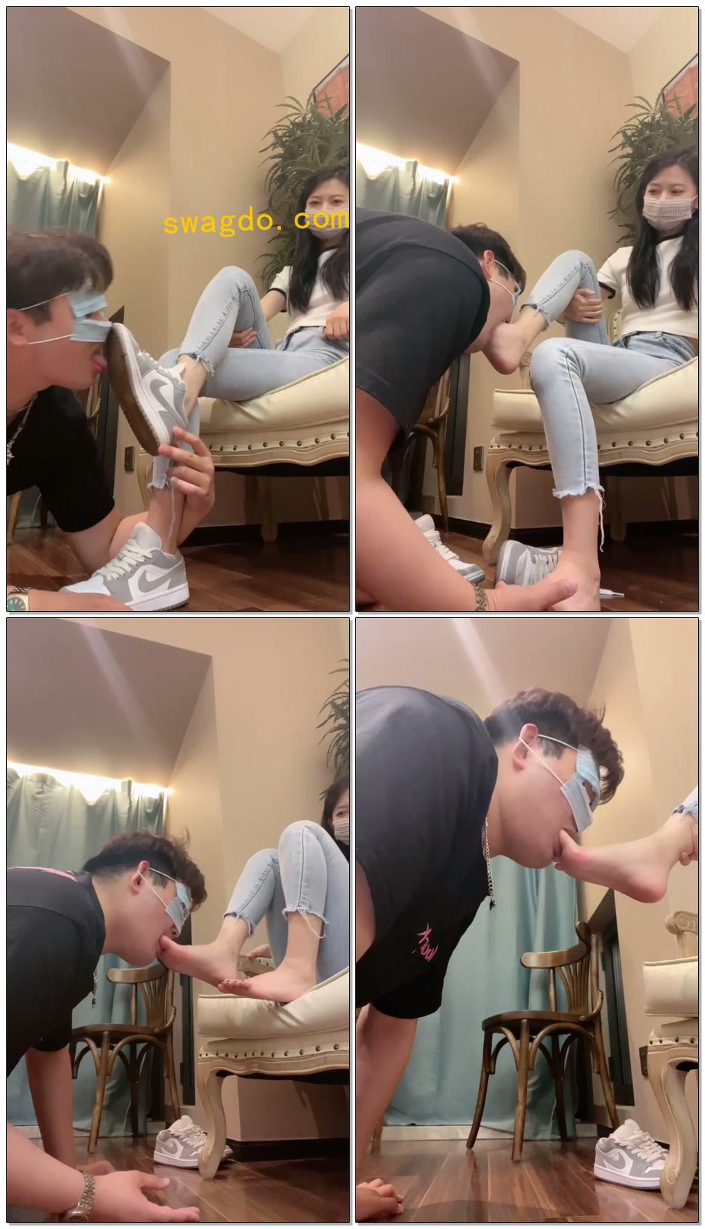 【樱木花椒】脚深喉挑战极限1【16分钟】