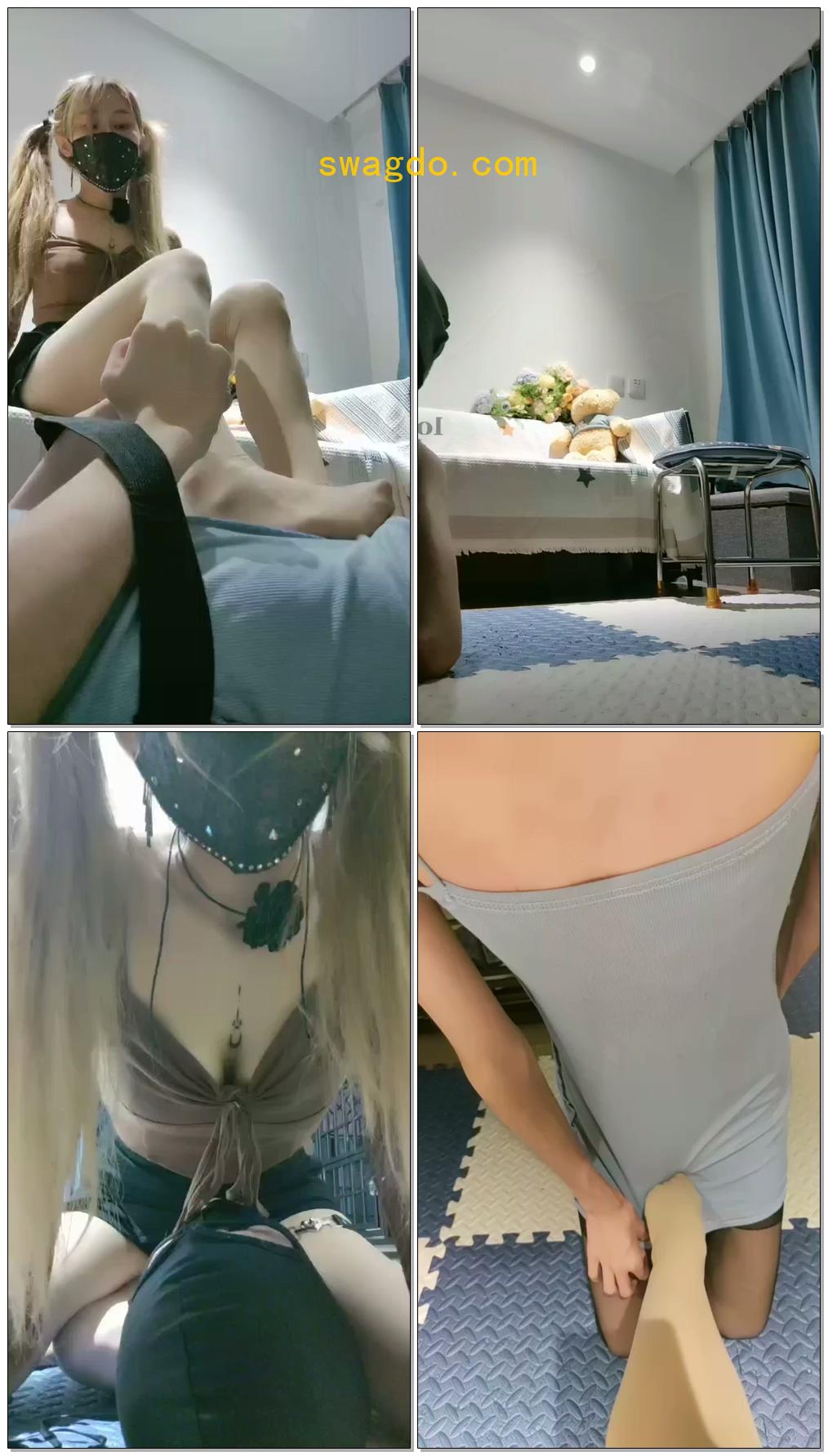 【喵酱紫S】踩脸榨精做脸sb【50分钟】