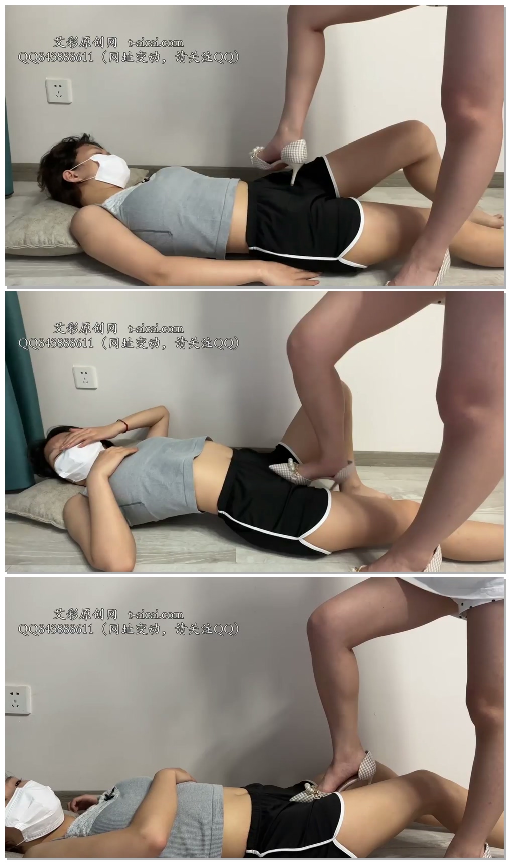 【墨狸女m】被主人高跟鞋裸足狂踩下体【31分钟】