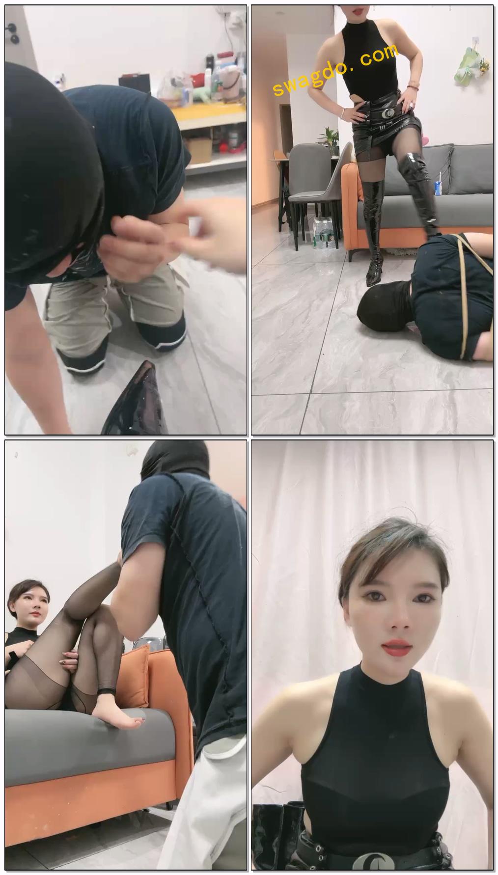 【木子大大s】TJ强制开发家奴踩食物清理口水龙痰盂【105分钟】