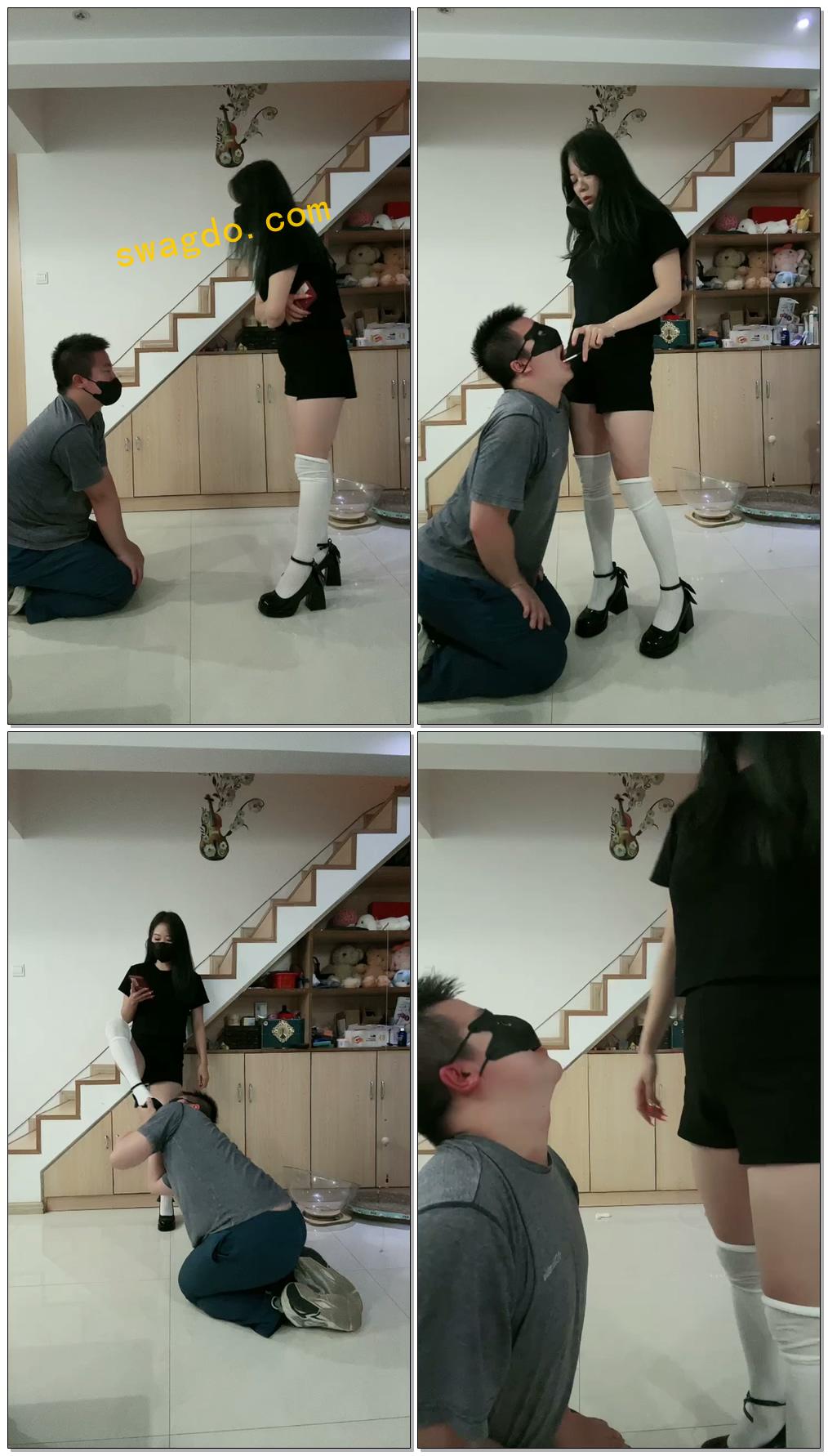 【然然而S】一TJ耳光踢打踩踏烟灰缸狗嘴灭烟头吃烟头【30分钟】