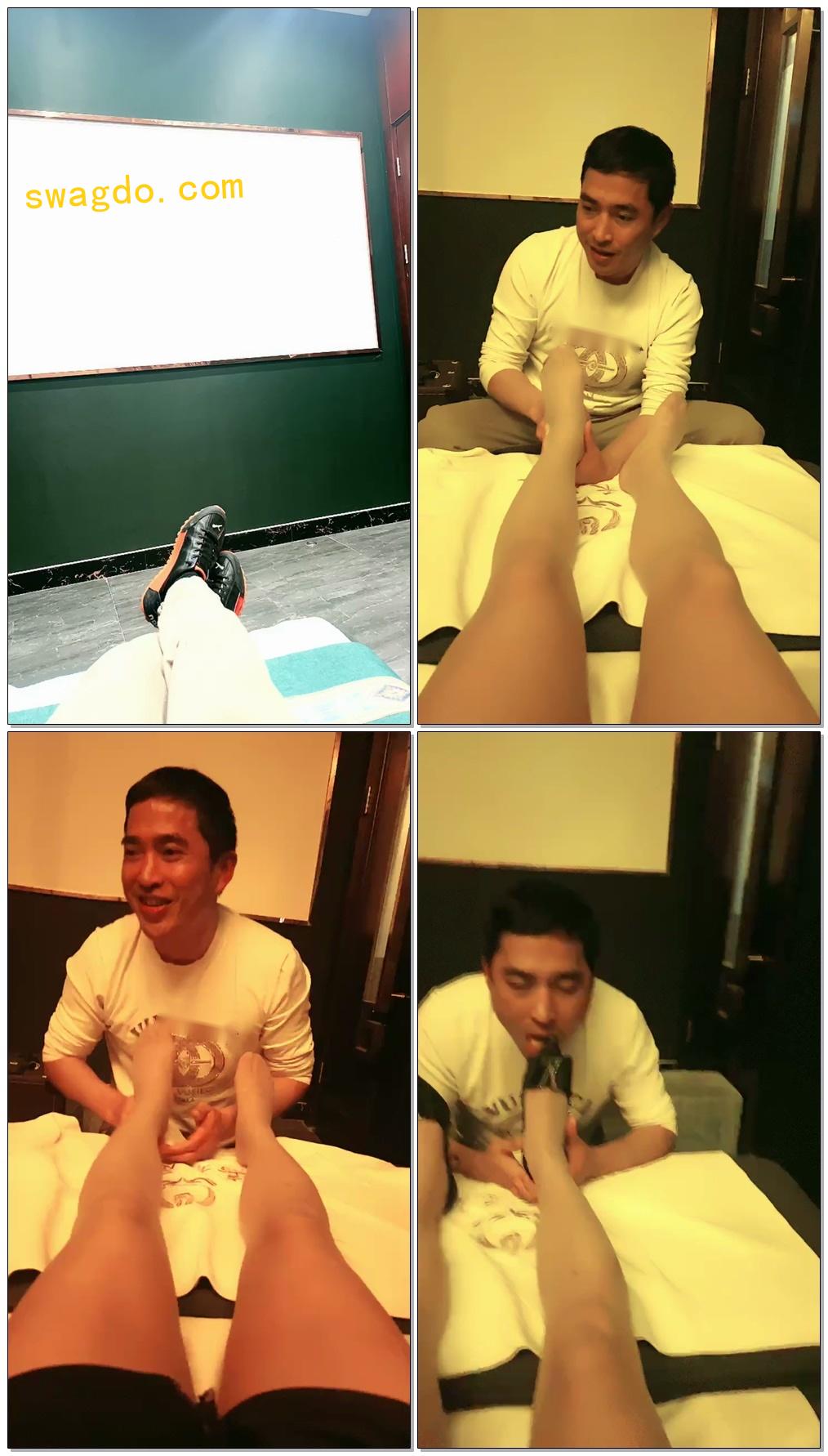 【刘二狗素人开发】开发新素人技师被客人发现了舔脏鞋底舔脚【87分钟】