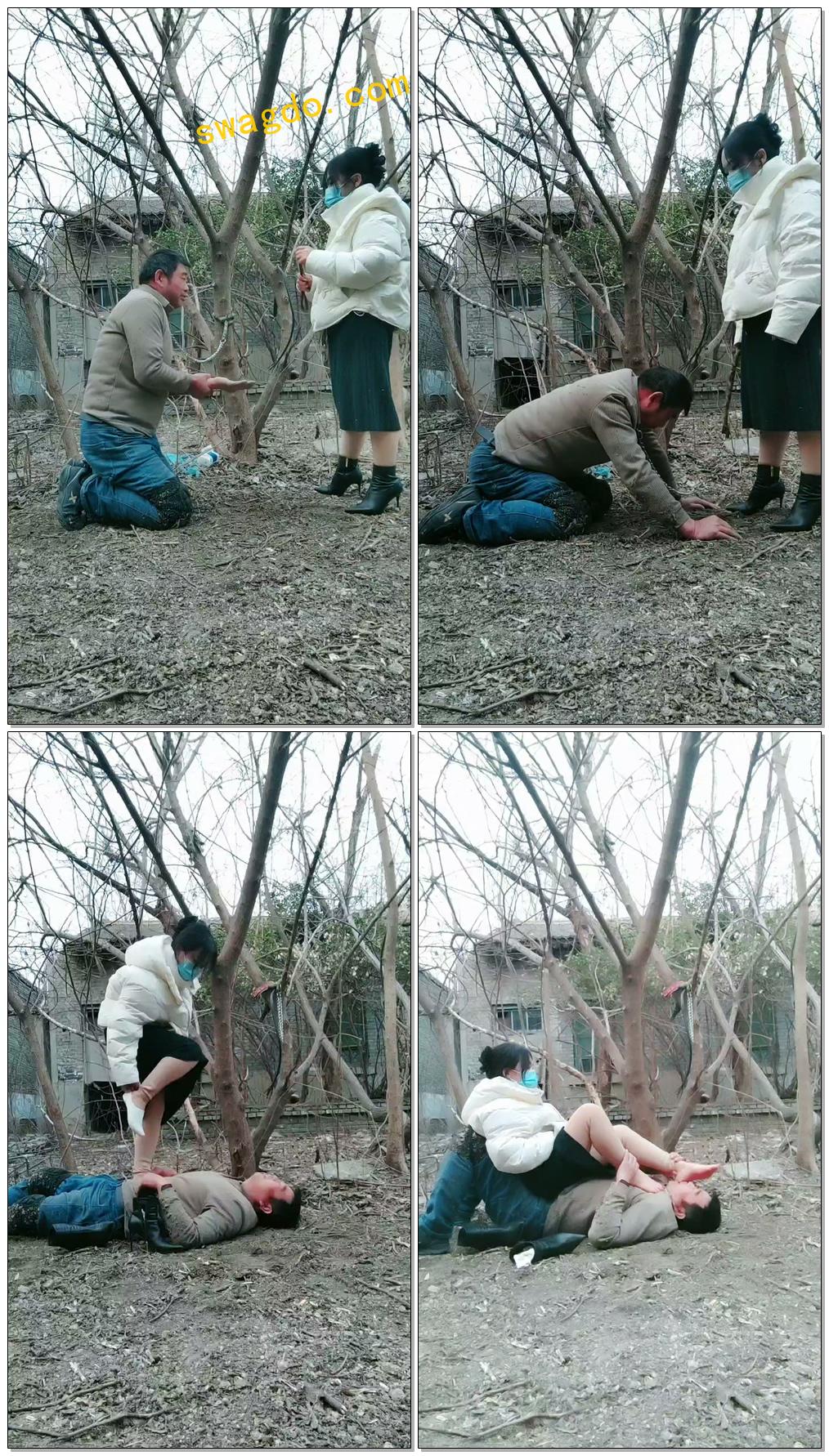 【沐颜s】户外各种玩法虐老狗连连求饶【41分钟】