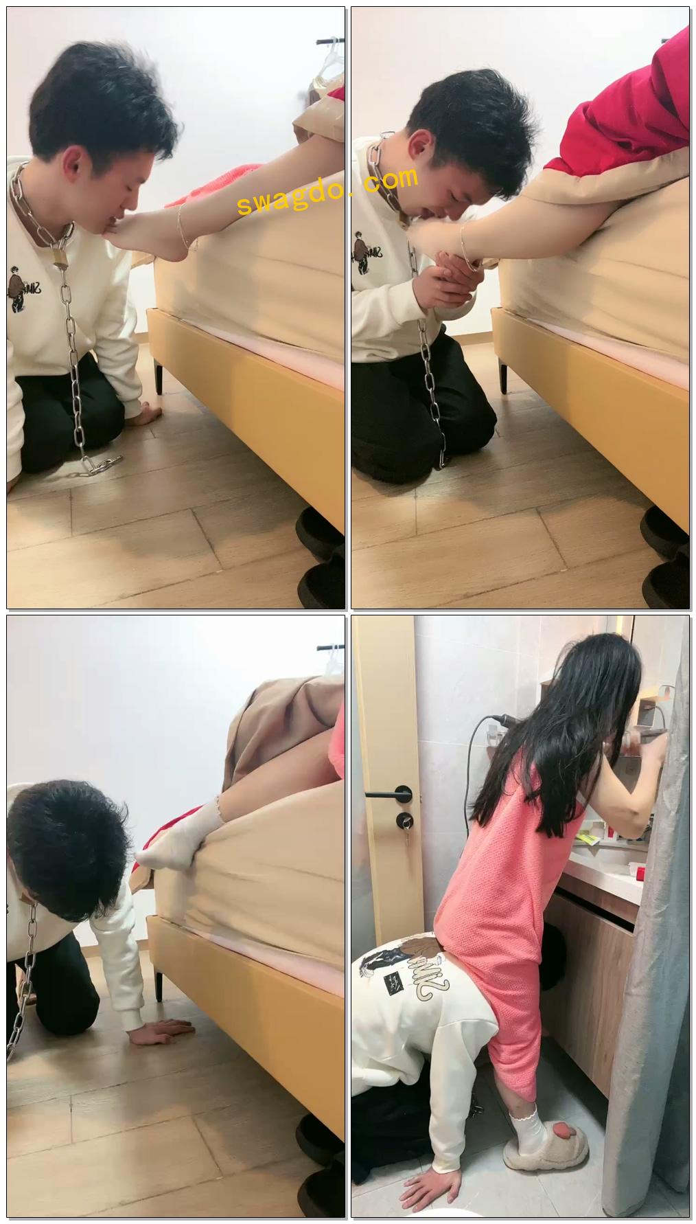 【薇薇】家奴舔脚叫醒起末伺候洗漱、吃刷牙水【37分钟】